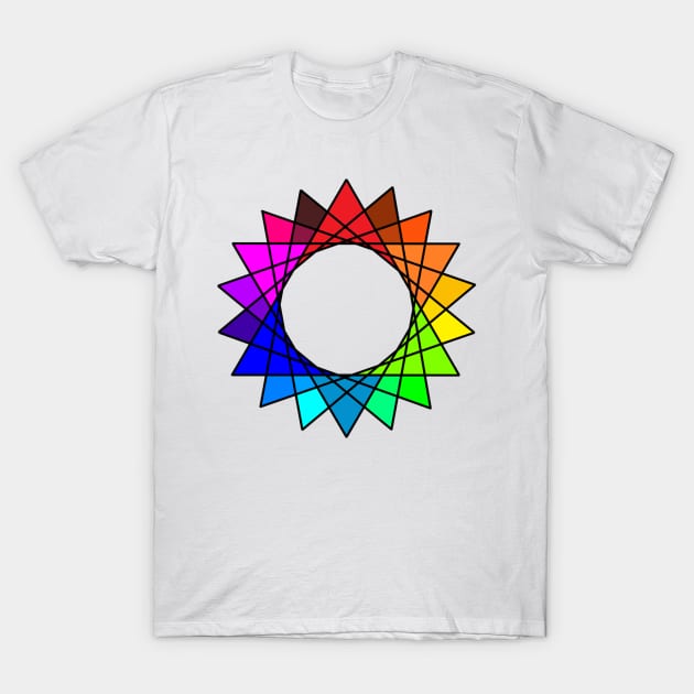 Stained Glass, Version Four T-Shirt by alysan